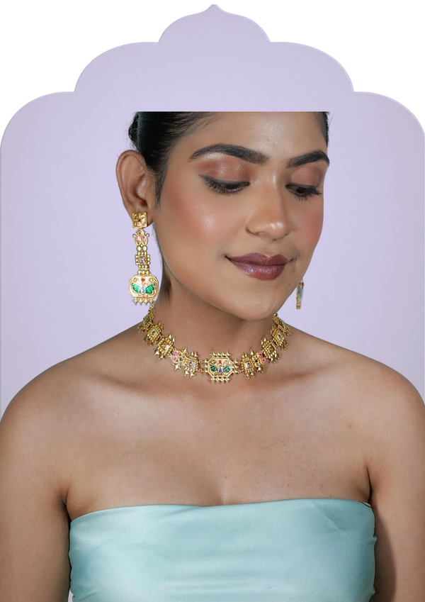 TANJORE MINIATURE TEMPLE NECKLACE