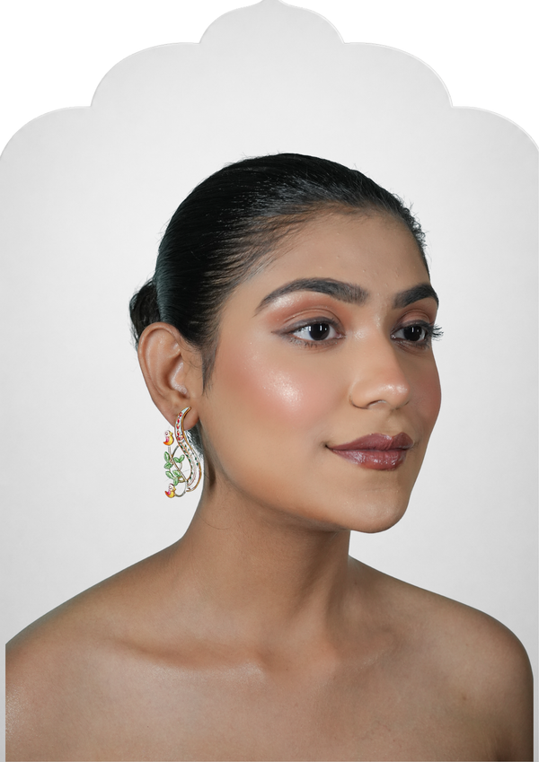 BIRD N LEAVES STUDS