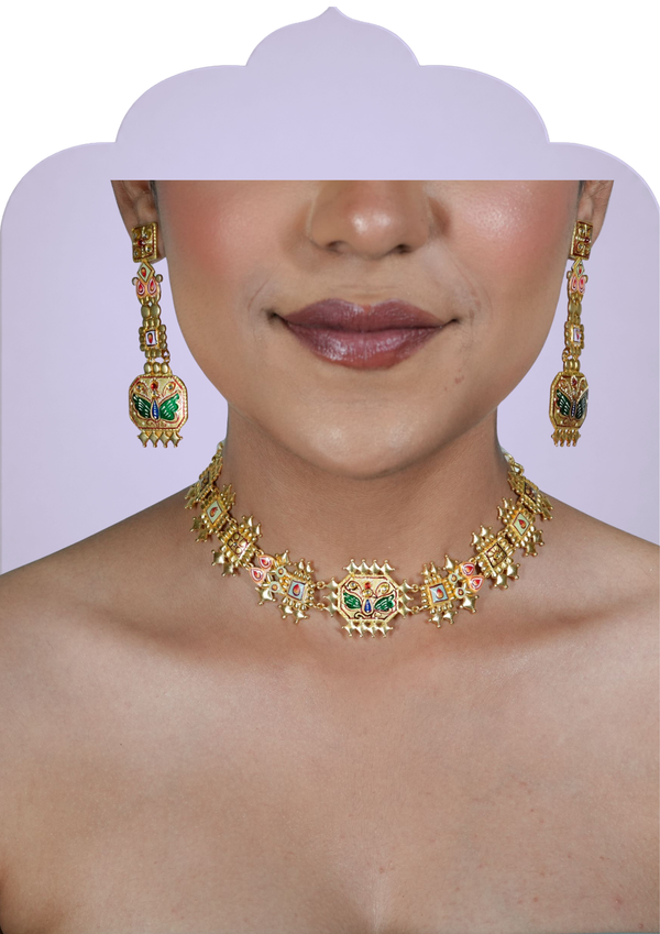 TANJORE MINIATURE TEMPLE NECKLACE