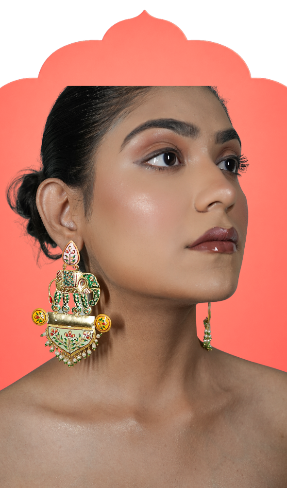 ROYAL ELEPHANT EARRINGS